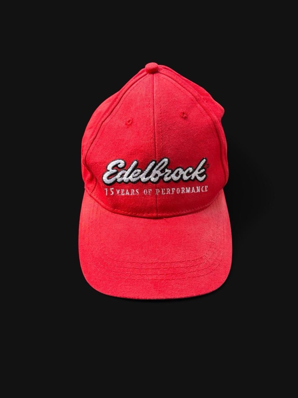 ✨Vintage Edelbrock red baseball cap with embroidered logo ✨